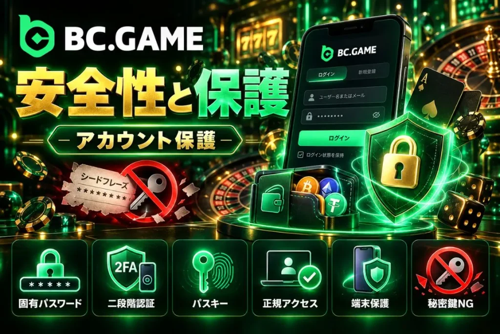 BC Gameの安全性とアカウント保護
