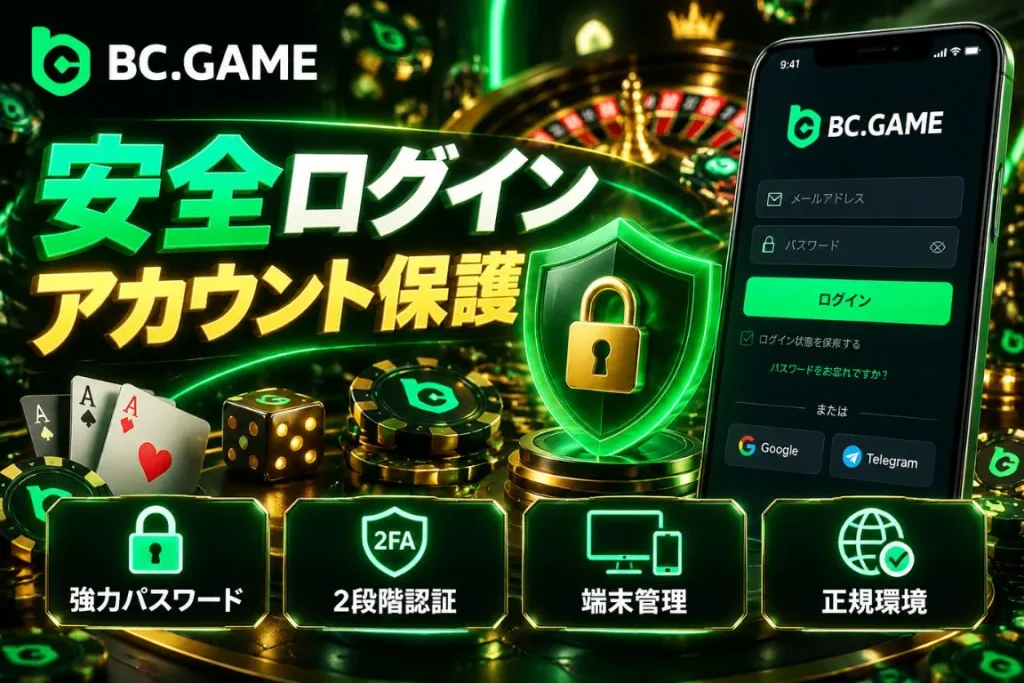 BC Gameアカウントを安全に利用する方法