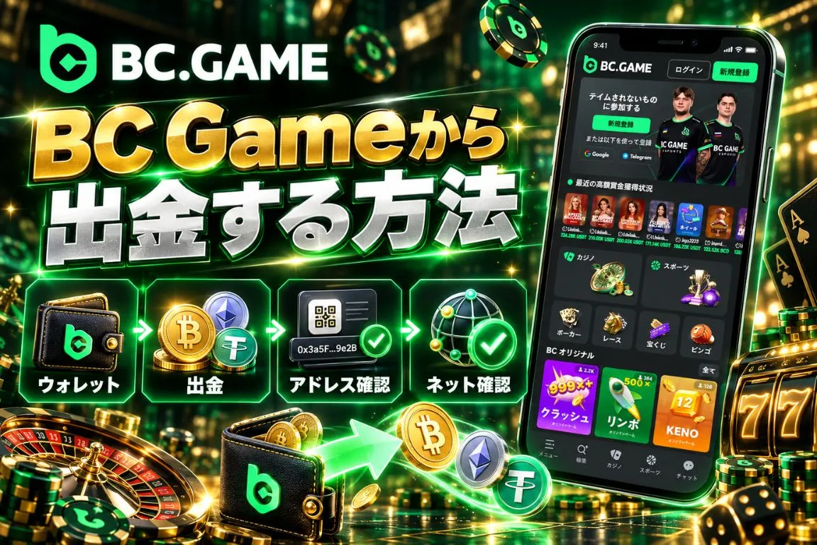 BC Gameから出金する方法