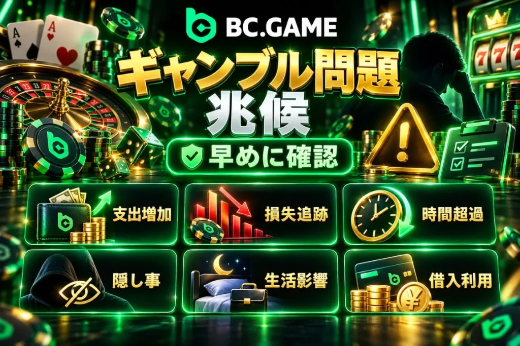 ギャンブル問題の兆候